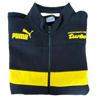 PUMA Trainingsjacke Porsche Gr. L Schwarz Gelb Neu Ohne Etikett Top Zustand