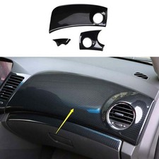 Carbon Fiber For Chevrolet Cruze 10-2015 3pc Strip Trim Middle Console Dashboard Carbon Fiber For Chevrolet Cruze 10-2015 3pc Strip Trim Middle Console Dashboard