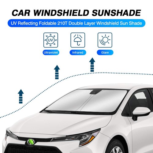 Custom Fit Windshield Sun Shade for 2020-2024 Toyota Corolla - UV Protection - Picture 2 of 6
