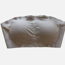 Commando Women's Large Tan Strapless Butter Soft Support Stretch Clasp Bralette