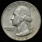 1939-D Washington Quarter — photo from another recent sale