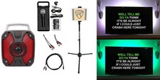 RockBox Home Karaoke Quarantine Family Activity Singing Machine w/LED's