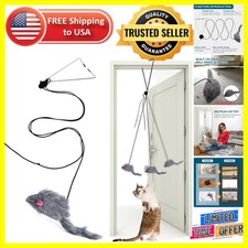 Lightweight Interactive Feather Toy for Cats - Safe  Adjustable Length