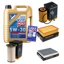 Inspektionspaket Liqui Moly Longlife 5W-30 5L für VW Polo 1.6 TDI T-Cross