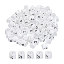 100 PCS White Clothes Hanger Marker Number 33 Sizer Garment Tag Coding
