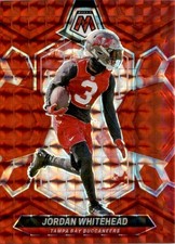 Jordan Whitehead 2024 Panini Mosaic Red Mosaic Prizm #210 Tampa Bay Buccaneers