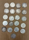 21 Silver Pre-1965 Roosevelt Dimes, MIXED DATES 1964-1950 Roll