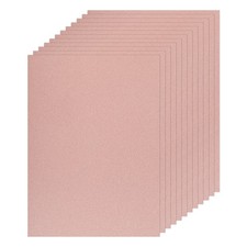 10 Sheet A4 Glitter Rose Gold Card Stock, 8"x11" Paper for DIY Crafts