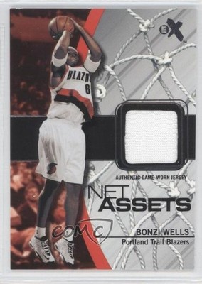 2003-04 Fleer E-X Net Assets Game Used Bonzi Wells #BW-NAJ 0b9