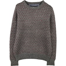 Used Tommy Hilfiger all-over print cotton knit sweater men's size S equivalent