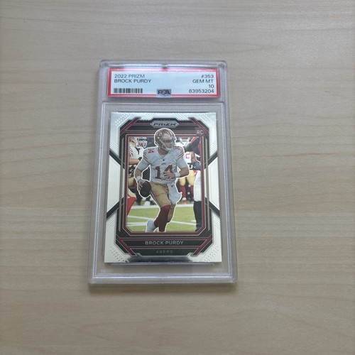 BROCK PURDY 2022 PANINI PRIZM ROOKIE RC #353 PSA 10 GEM MINT! 49ERS NFL
