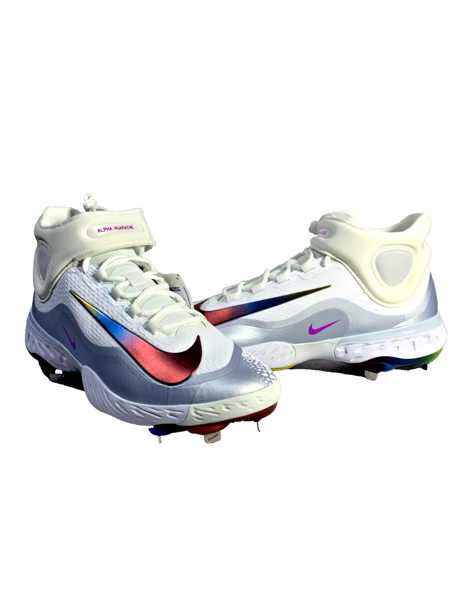 Nike Alpha Huarache Elite 4 Baseball Cleats Pride Iridescent Mens
