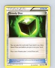 Pokemon TCG Greedy Dice XY Steam Siege 102/114 Regular Uncommon Card LP-NM