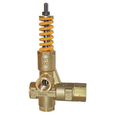 Mecline Vrt100-330 Unloader Valve, 26.4 Gpm, 4800 Psi, Brass