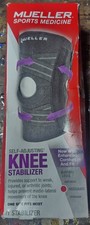 Mueller Self-Adjusting Knee Stabilizer Adjustable Open Patella Black One Size