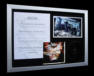 SLIPKNOT Before I Forget LTD Numbered CD FRAMED DISPLAY+EXPRESS GLOBAL SHIPPING!