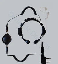 For Midland  x talker T75VP3 T71VPS T65VP3 T61VP3 Heavy Duty Throat Microphone