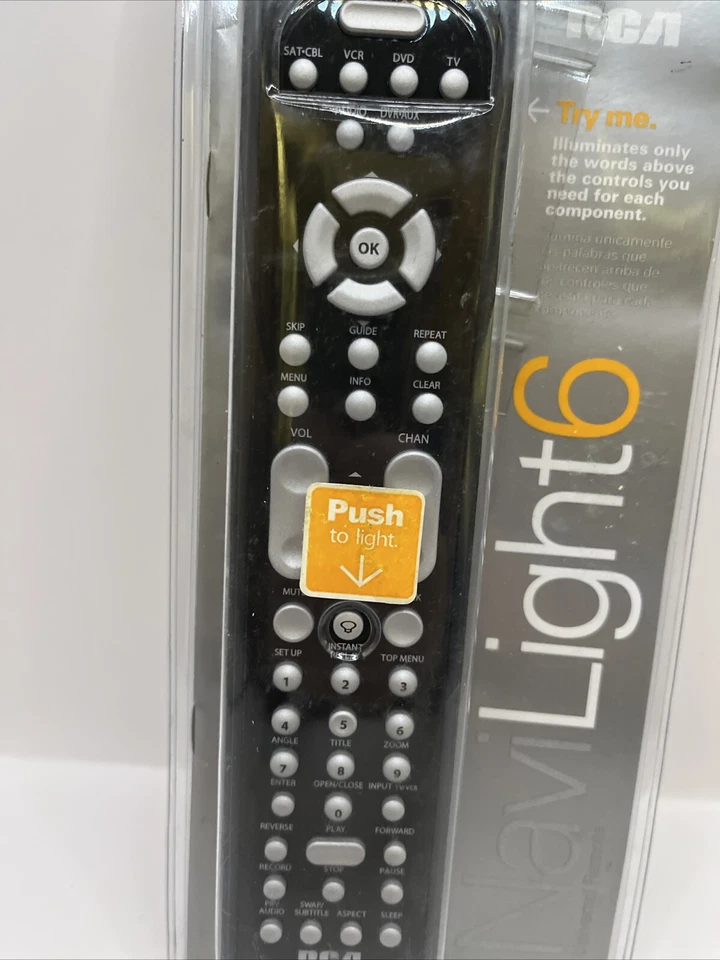 RCA Navilight 6 device UNIVERSAL REMOTE CONTROL RCR660 NEW - Image 2 of 4