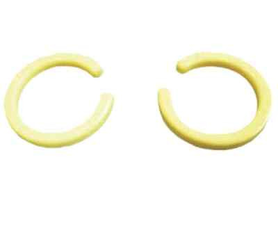 MKS C-Clip Per Pedali EZY | Coppia Ricambio In Plastica Oro Per Pedali A Sgancio Rapido