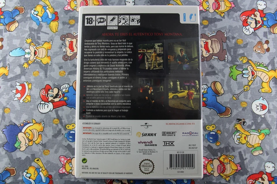 SCARFACE EL PRECIO DEL PODER NINTENDO WII PAL ESPAÑA, foto 2 de 3