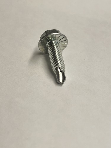 (100) 1/4-20 x 1"" Cabeza hexagonal Autoperforación Tornillo TEK #2 Punto; Cabeza Serrada 7/16" - Imagen 4 de 4