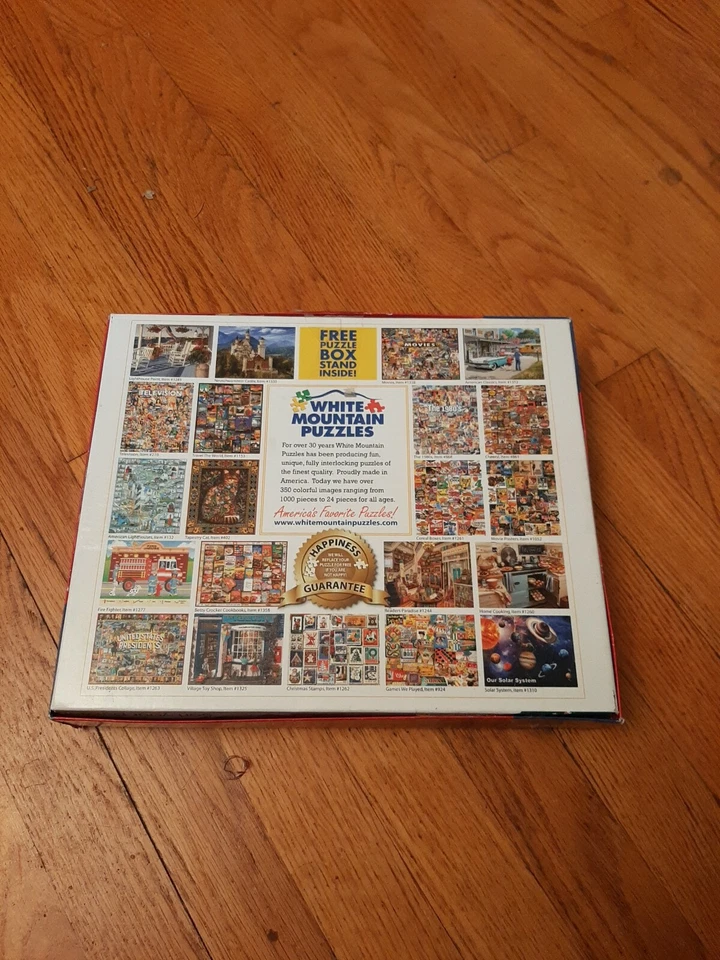 白色山地拼图波士顿芬威公园 550 件拼图红色袜子豆镇 — 第 3/3 张图片