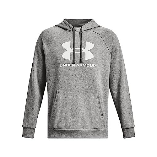 Under Armour Men's Rival Fleece Logo Hoodie Light Heather Gray XX-Large Tall ... - Bild 4 von 6