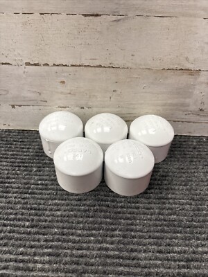 LOT OF 5 Lasco 1-1/2'' PVC Pipe Cap Sch 40 NSF-pw  D2466