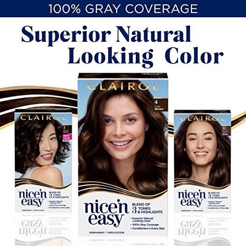 Clairol Nice'n Easy Permanent Hair Dye, 6G Light Golden Brown Hair Color, Pack - Picture 6 of 8
