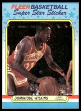 1988-89 Fleer #11 Dominique Wilkins BASKETBALL Atlanta Hawks