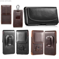 Large Cell Phone Belt Clip Holster Pouch Buckle Wallet Case Cover For iPhone 15