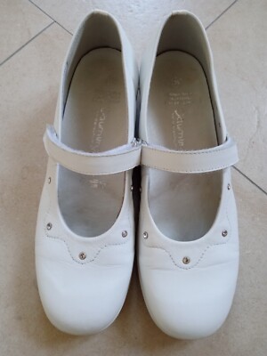 Däumling Ballerina für Mädchen, Gr.35, weiß, Klett, sehr guter Zustand