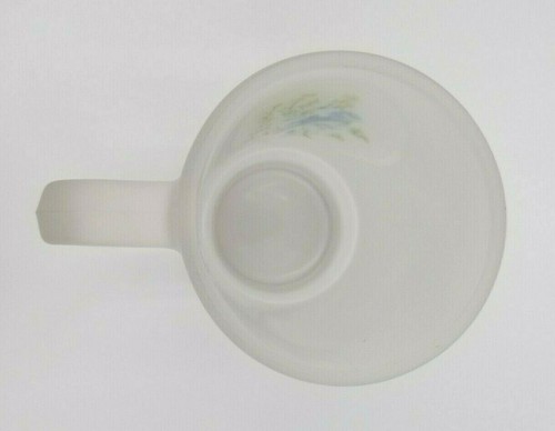 Vtg Frosted Glass Stein Mug Bird on Branch D-Handle Cameo Design Hand Painted 6" - Photo 7/12