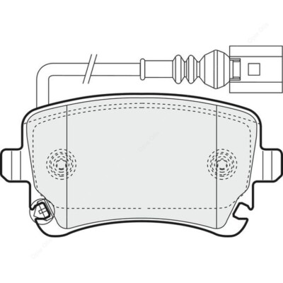 Apec Blue Rear Brake Pads Set PD3120   OEM Quality Replacement Disc Pads