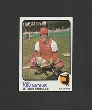 1973 Topps Ted Simmons #85 ~~ Cardinals HOF ~~  Nice Card