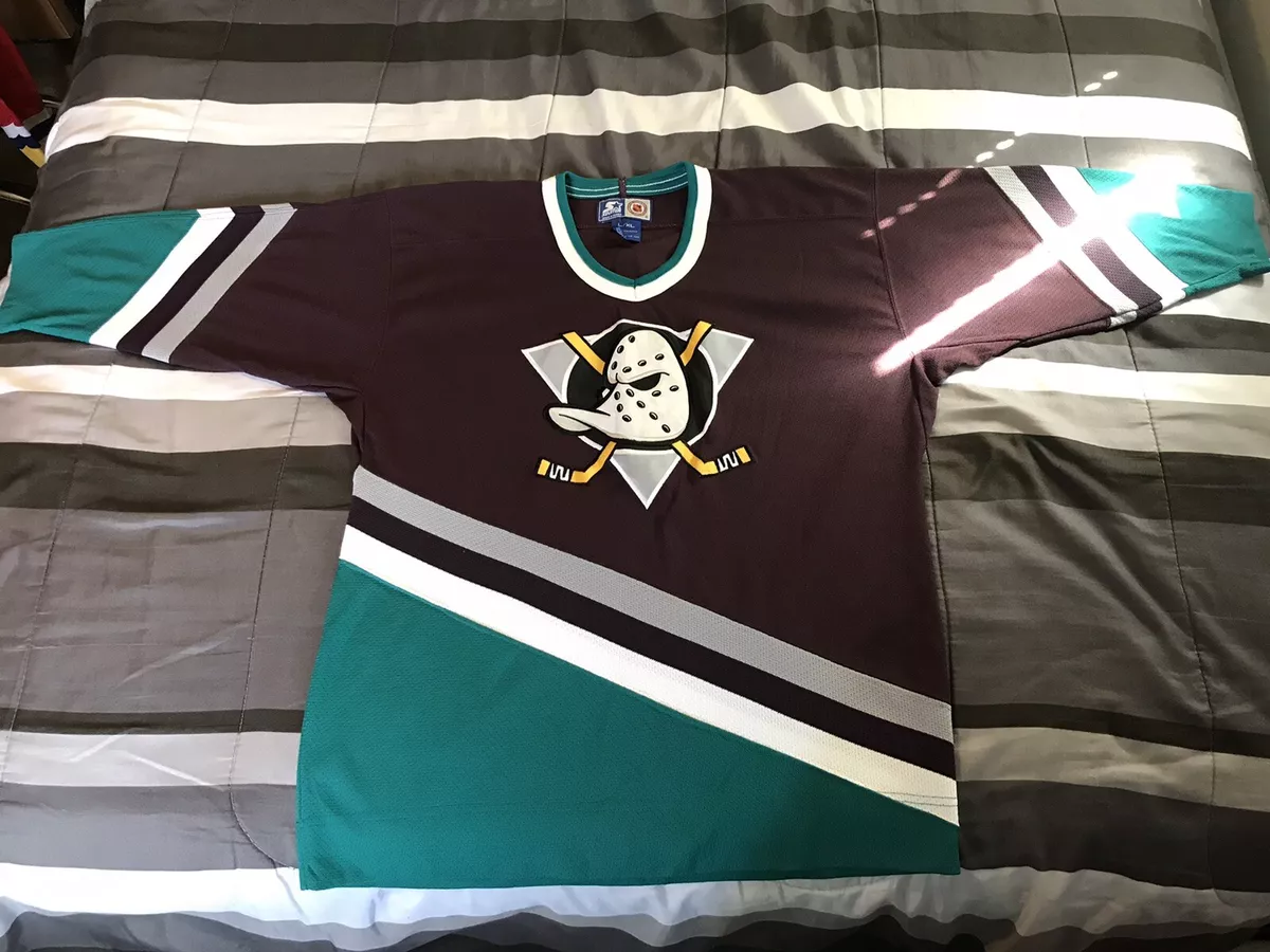 Secondhandgrandslam New Large Mighty Ducks jersey,1993 Mighty Ducks Jersey, 90s Ducks jersey,vintage Ducks jersey,ducks Authentic jersey,Anaheim Ducks Jersey