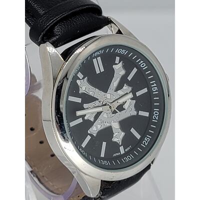Zoo York Mens 53685 Japan Movement Silver Black Analog