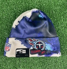 Tennessee Titans New Era Sideline Ink Dye Cuffed Knit Beanie Hat Navy OSFM NFL