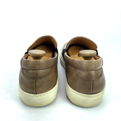 Ron White Delmar Cognac Woven Leather Designer Shoes  Italy Made Mens Sz 46 / 13 Designer Italian Leather Sneaker Men main image 3