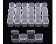 Adjustable Plastic Storage Boxes jewelry Embroidery Craft Beads Pill Holder Tool