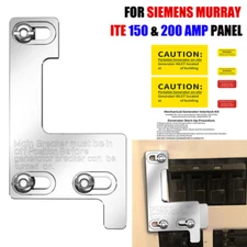 Generator Interlock Kit For Siemens Murray ITE 150 & 200Amp Breaker Panel