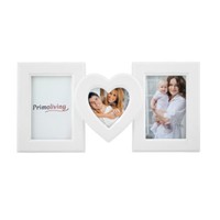 Bildergalerie Bilderrahmen Fotorahmen Foto Herz Rahmen FüR 3 Fotos Weiß P-153