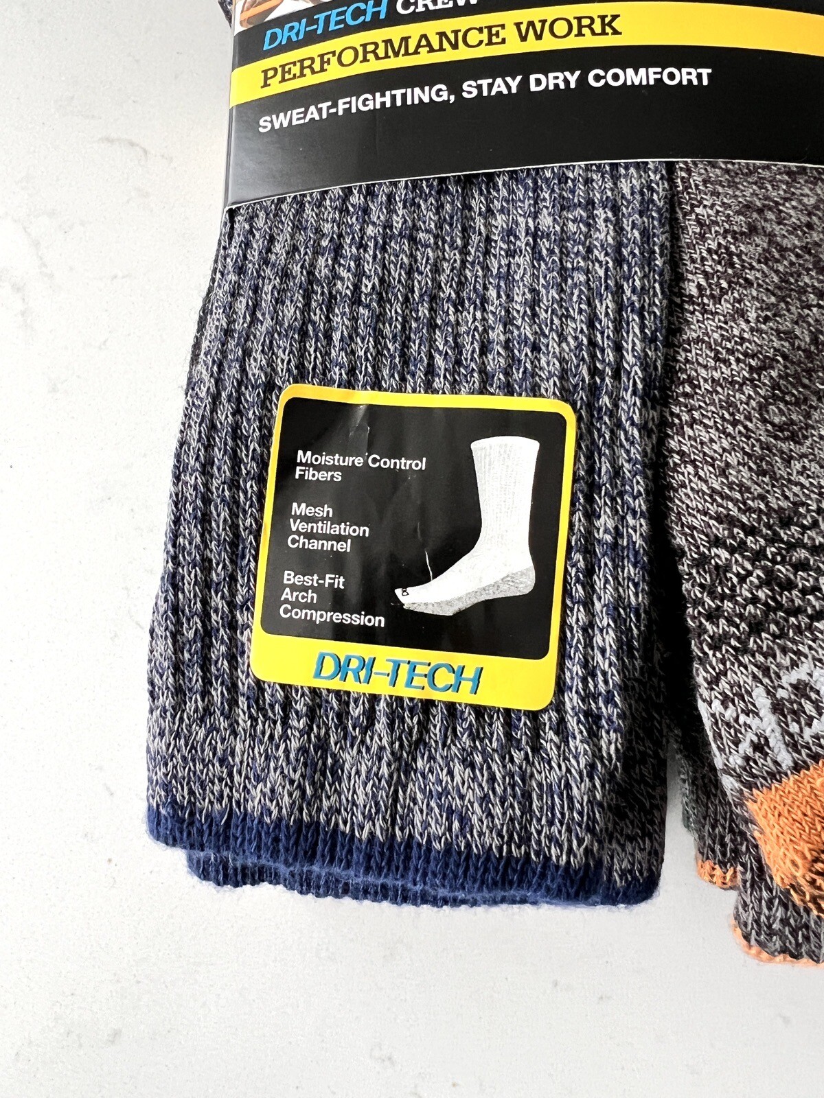 Dickies Dri-tech Performance Work Socks Men Size 12-15 Heathered ...