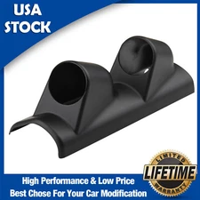 52mm Universal Car Dual Hole Gauge Pod Mount Holder Bracket Pillar Meter LHD