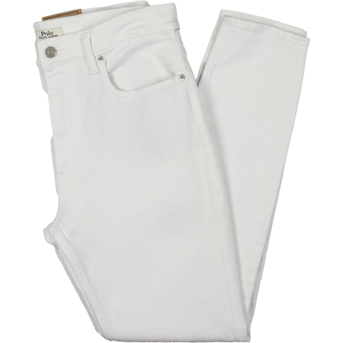 Polo Ralph Lauren Женские белые джинсы-скинни из эластичного денима на щиколотке 31 BHFO 0192