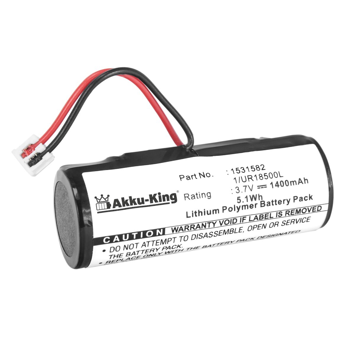 Akku-King Akku kompatibel zu Wella Xpert HS71 HS71 Profi HS75 - 1/UR18500L Accu