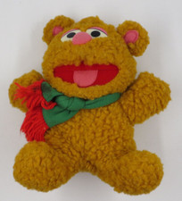 1987 Baby Fozzie Bear 8" Plush Red Scarf Jim Henson Associates Sesame Street