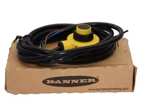 (NEW) BANNER T18AW3R , 32478 20-250V Self Contained Barrel Mount Sensor Module