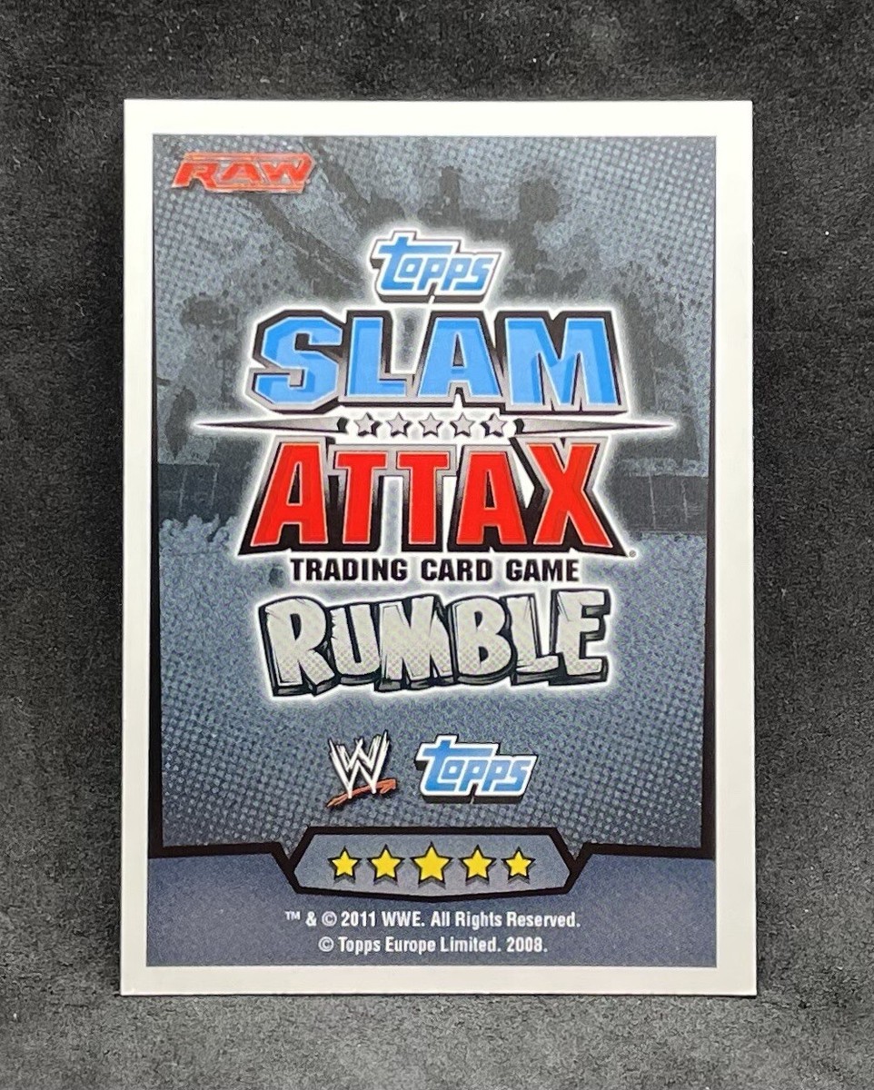 2011 Topps WWE Slam Attax Rumble The Rock Limited Edition Foil Card Rare