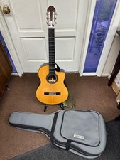 Used Aria A-60cwe Classical Acoustic Electric Guitar - Nylon Strings - With Bag